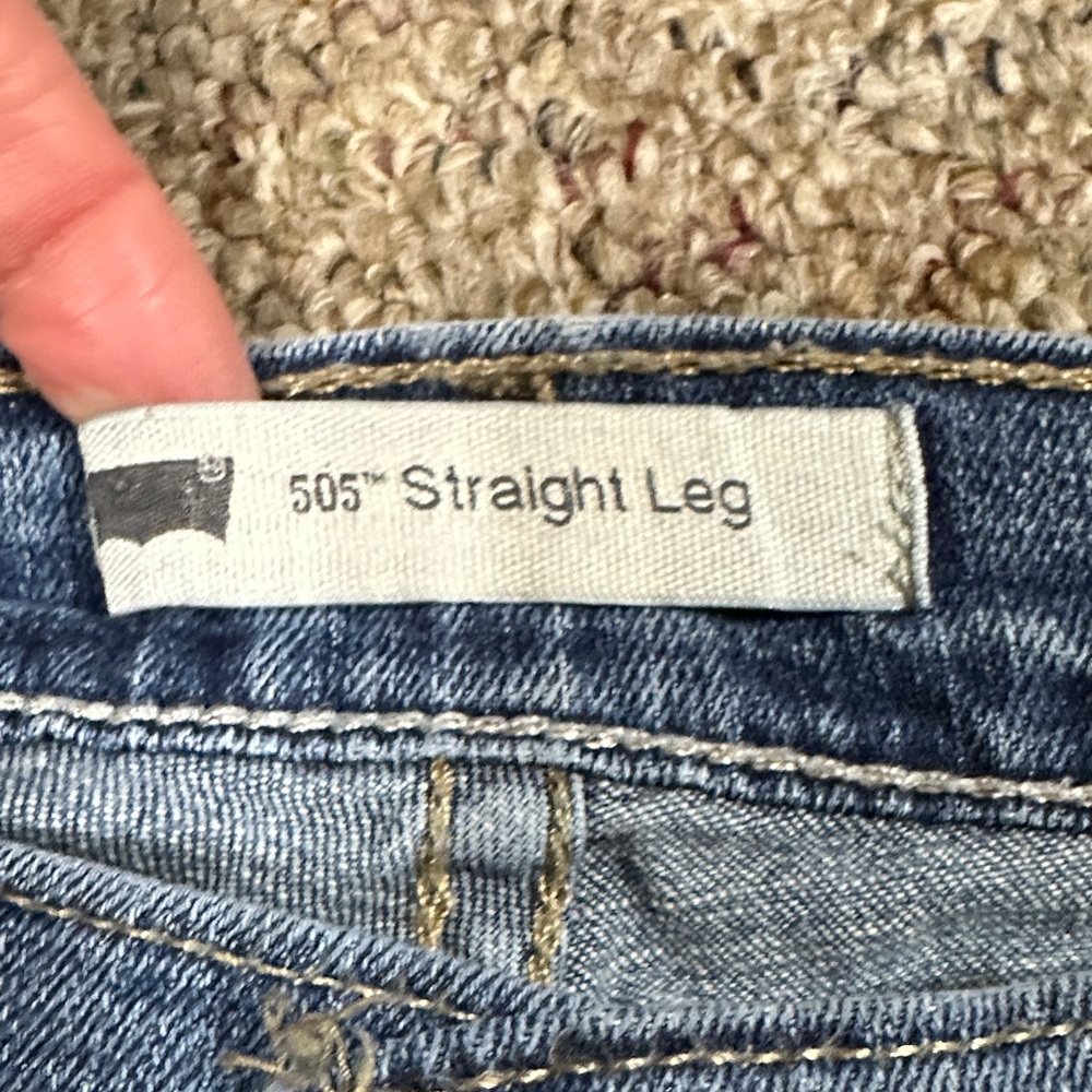 Levi's Blue Straight Leg Jeans - Picture 4 of 8